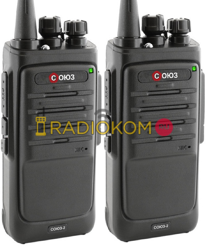 Комплект раций СОЮЗ-2х2 черный